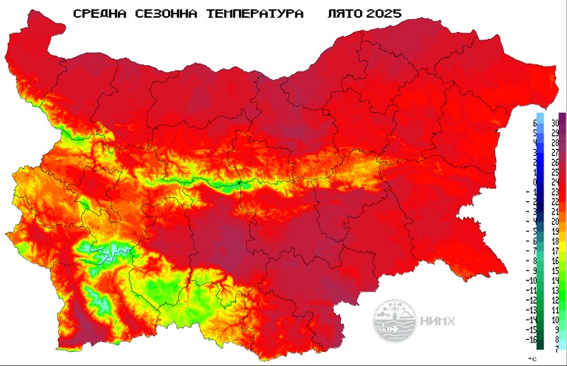 Лятото на 2025 г. е едно от най-сухите и горещи в България от средата на XX век насам.